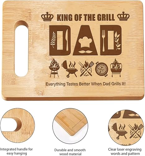 Miniatura 10 de FREEBLOSS Tabla de cortar de madera grabada con adorable patrón de gato Tabla de cortar de cocina, regalo para la inauguración de la casa, pareja,