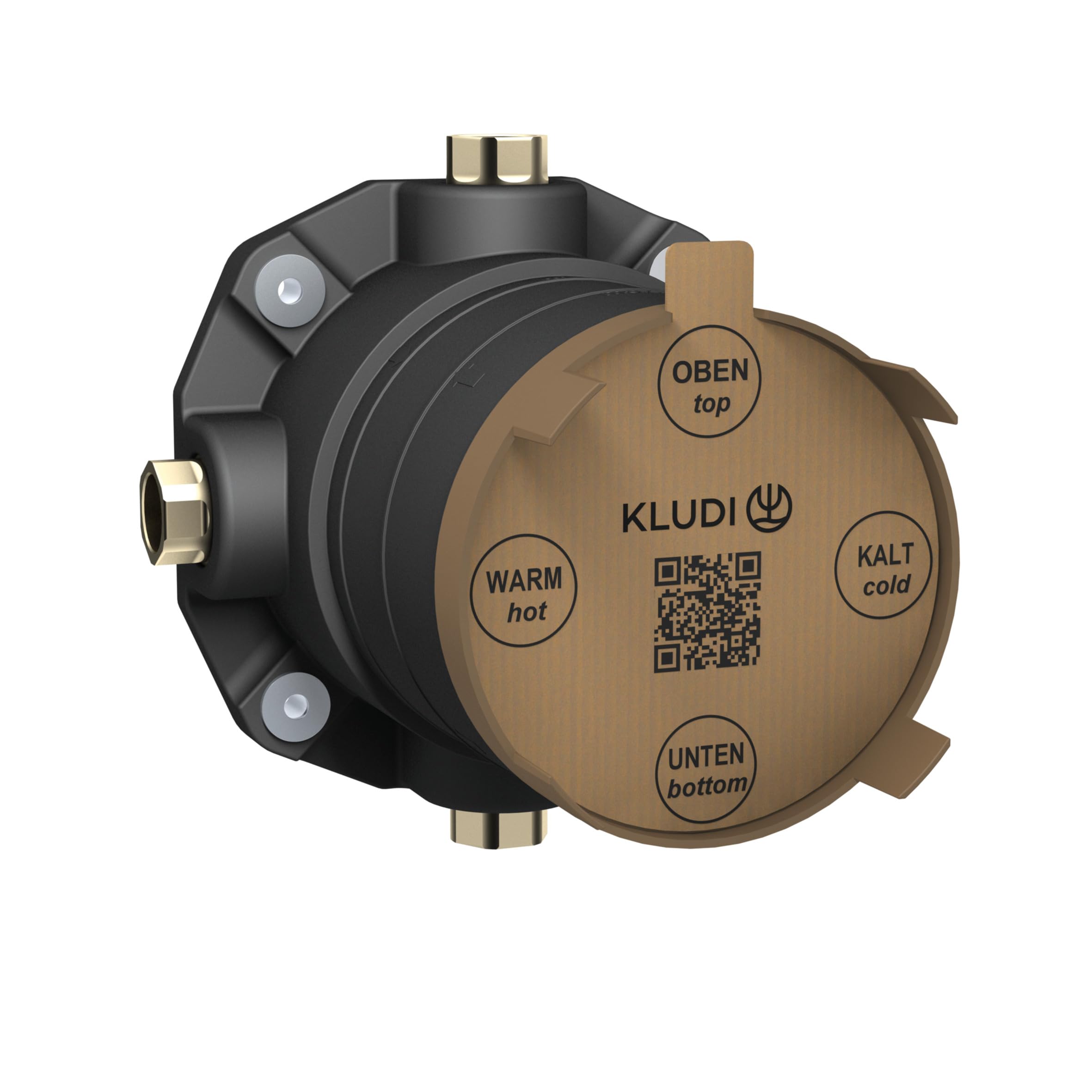 KLUDI -SLIM.BOXX podtynkowy zestaw do montażu rurowego, korpus podstawowy do zestawów prysznicowych, wannowych i termostatycznych KLUDI (instalacja podtynkowa) od 2023 r., korpus do zabudowy