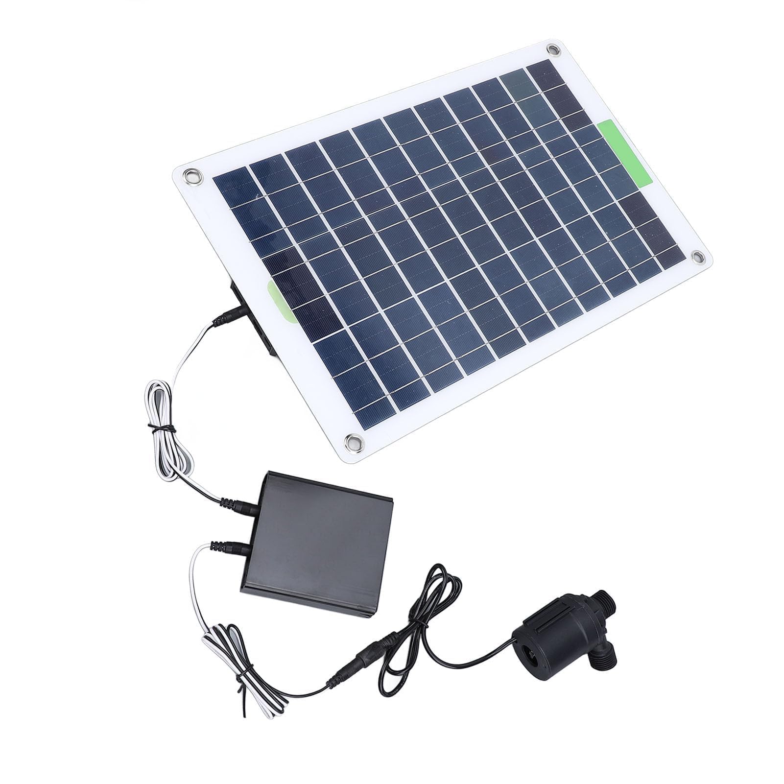 Solar Tauchpumpe Gartenpumpe 100W Kit 800L Höhe mit Speicherbox für Teich Springbrunnen autark