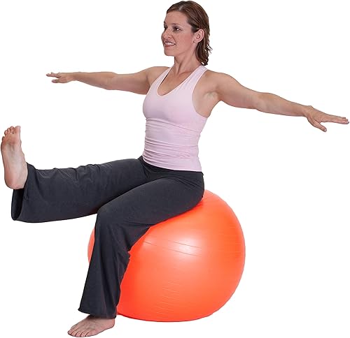 Pelota de ejercicio Duraform (21.7-33.5in) - Pelota de yoga Duraform, estabilidad resistente a estallidos, equilibrio y pilates soporta 600 libras,
