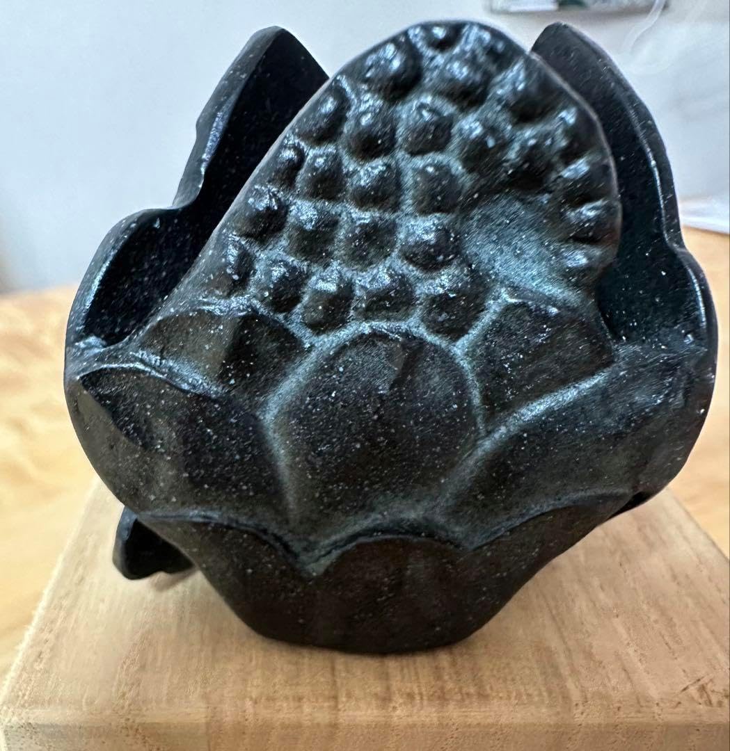 送料込【逢絢亭】茶道具 蓋置 京焼 浅黄交趾 水玉透し 永楽即全 共