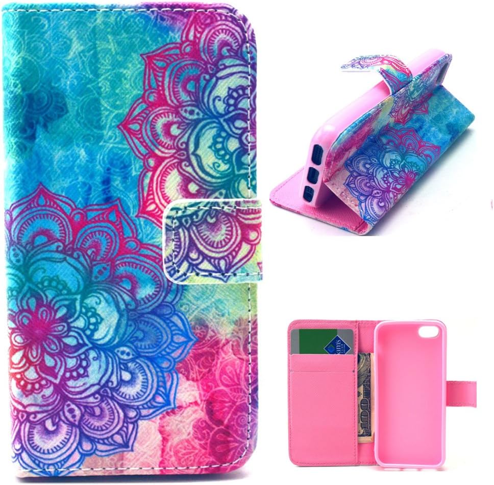 6 Plus,6S Plus Case,iPhone 6 Plus Wallet Case,iPhone 6 Plus Case,Linycase Elegant PU Leather Wallet Flip Book Design Flip ID Card Solt with Stand Case for iPhone 6 6S Plus 5.5 inch 04#W1