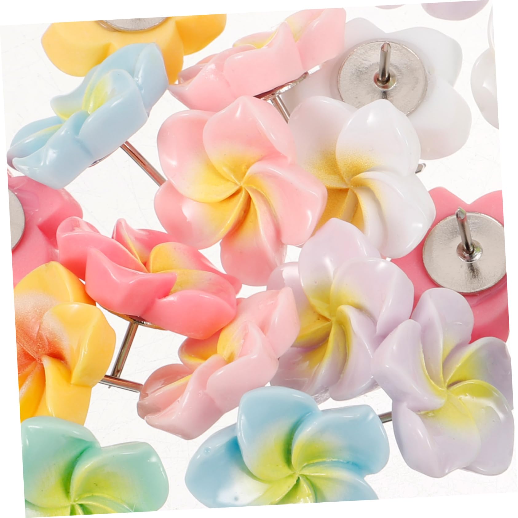 jojofuny 5 Sätze Fotomanddekoration Blumen Drücken Nagel Süße Korkplatte Niedliche Stecknadeln Für Die Pinnwand Korkboard Thumbtacks Daumennägel Dekorative Reißzwecke Plastik 21 Stücke * 5