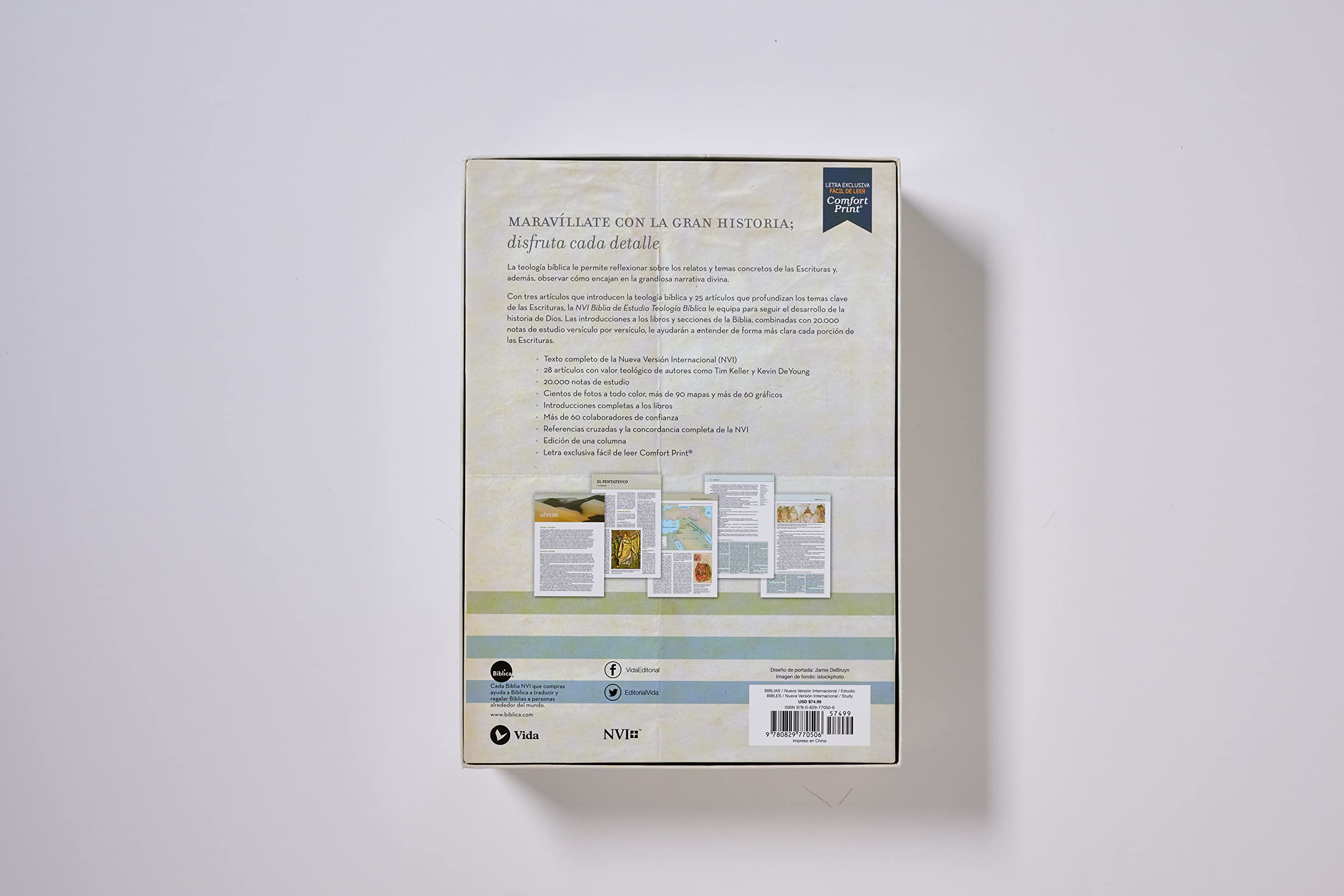 NVI Biblia De Estudio Teologia Biblica: Nueva Version International, Negro, Piel Reciclada: Sigue el plan redentor de Dios como se desenlaza en las Escrituras