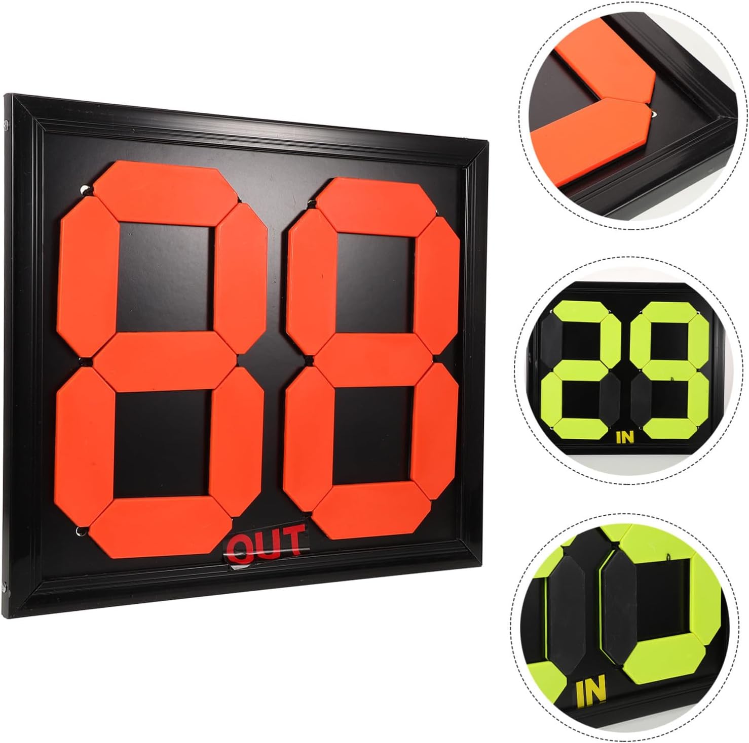 Football Substitution Board Manual Referee Sign Double-Sided Soccer Match Equipment for Efficient Player Changes and Management