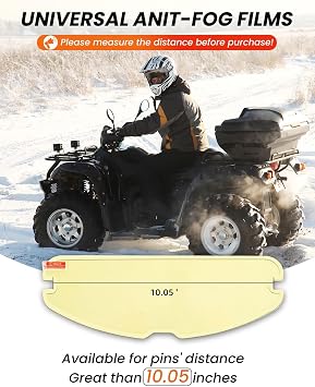 Soman Universal Motorcycle Helmet Anti Fog Film, 1 Pack Upgrade Anti-fog Film for Motorcycle Helmet Visor Shield Compatible with Most Helmets XD-4 MX-9 XG 100 K6 I90 Strada II (Clear)