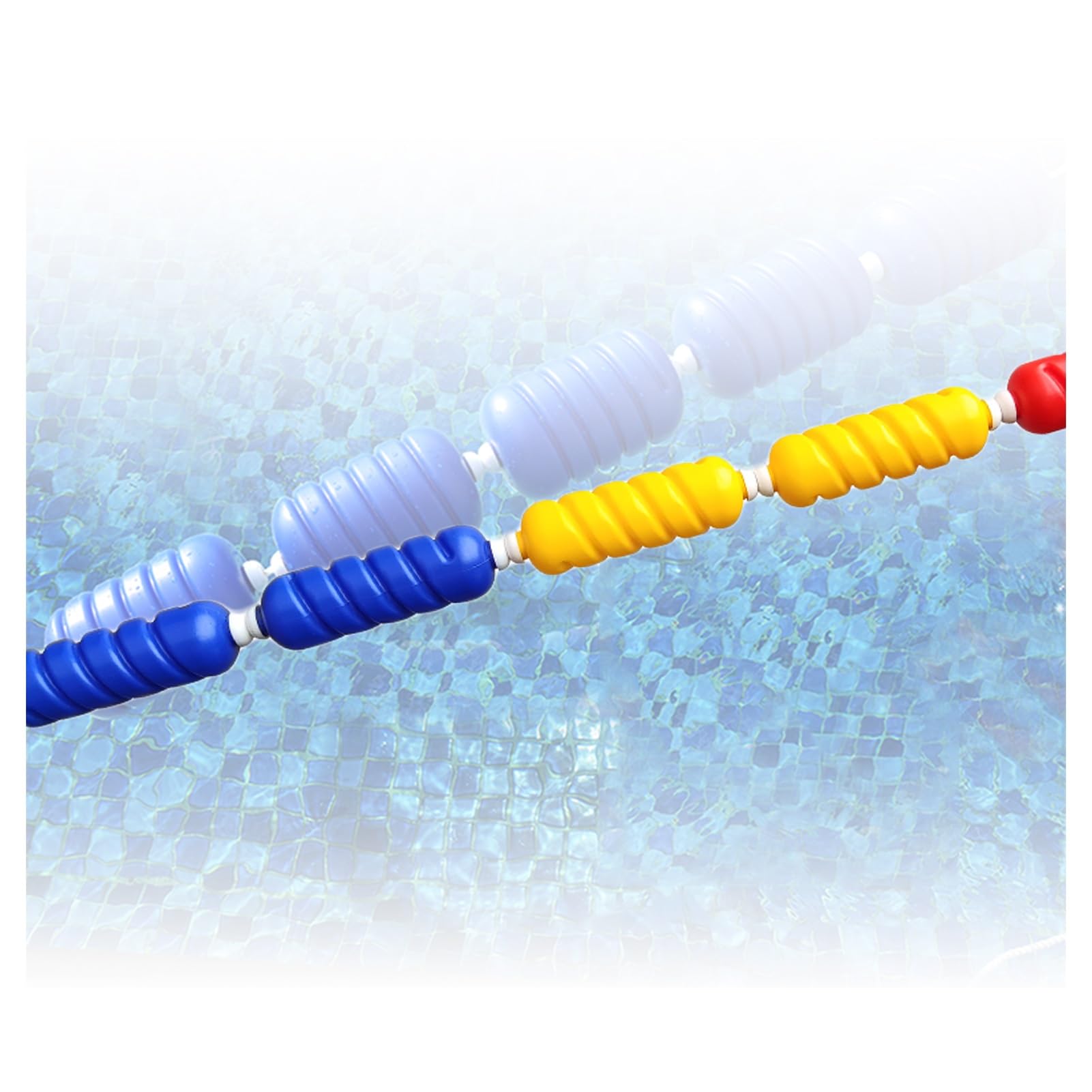 GJZQDKX Pool Safety Divider Lane Line,Floating Pool Safety Divider Lane Line - 3.3ft to 59ft Anti-Wave Safety Rope, Durable Nylon Swim Lane Buoys for Pool Division & Safety (9m/30ft)
