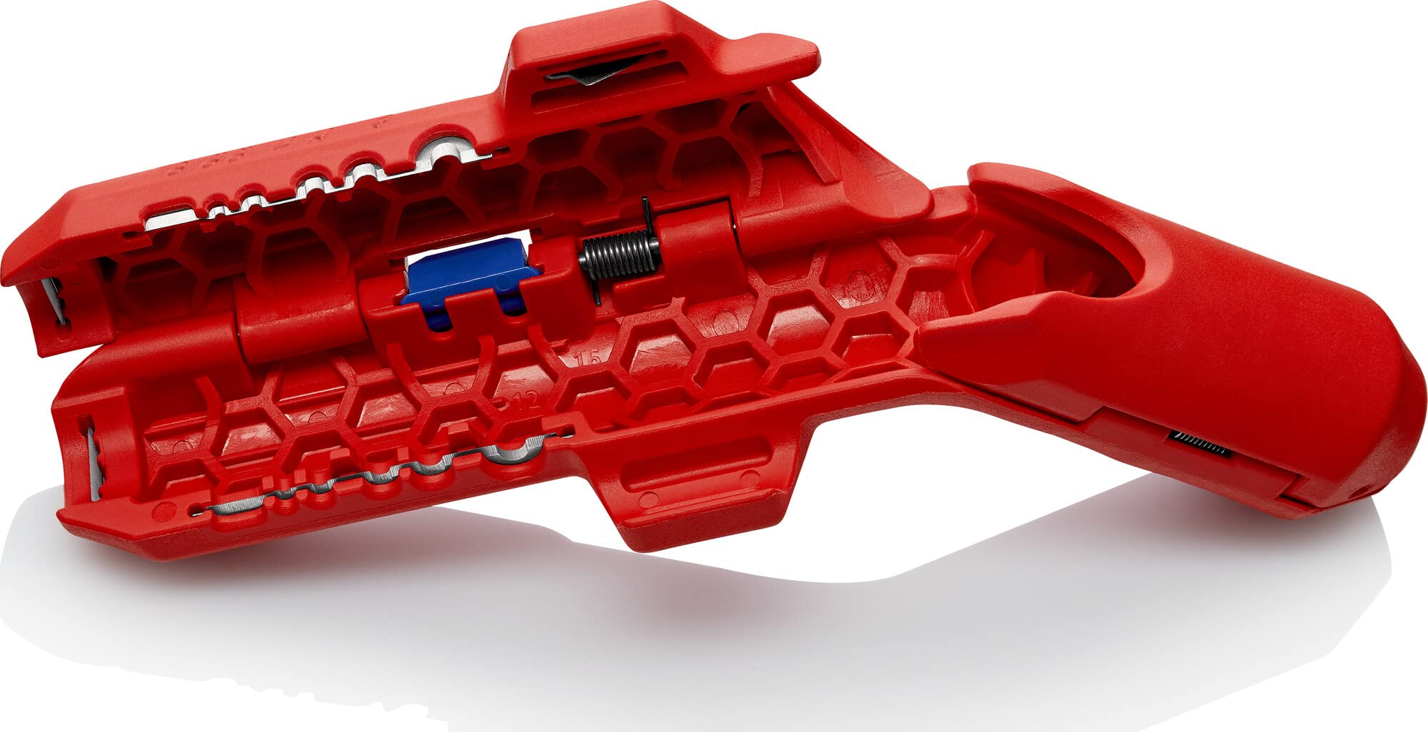 KNIPEX ErgoStrip Outil universel à dégainer (135 mm) 16 95 01 SB & BiX Coupe-tube pour les tubes en plastique et les manchons d’étanchéité Ø20-Ø50 mm, 90 22 10 BK