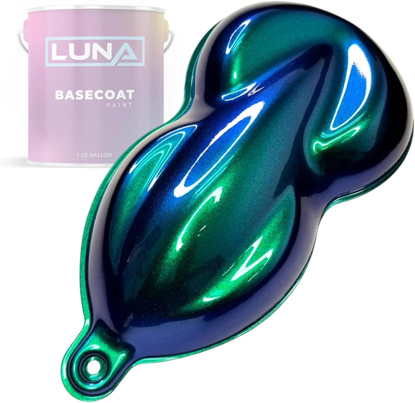 ZGA Midcoat - Green/Teal/Blue/Purple - Hypershift - 1 Gallon Professional Auto Paint for DIY Enthusiasts, Hobbyists, and Automotive Shops - Premium Quality for Professional Installers - Luna Eclipse