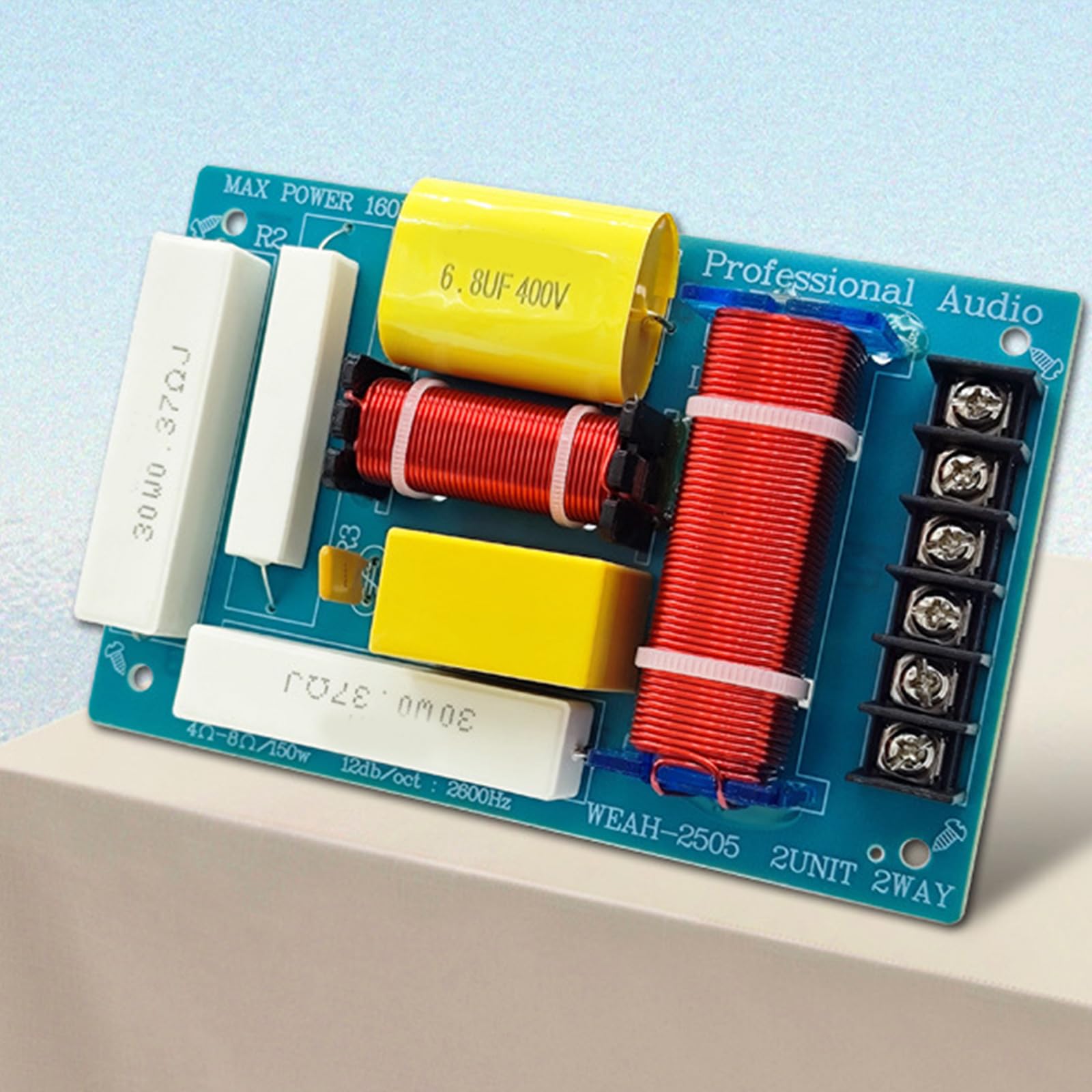 Séparateur de fréquence de haut-parleur 2 voies haute performance pour projets de chips aigus et basses profondes
