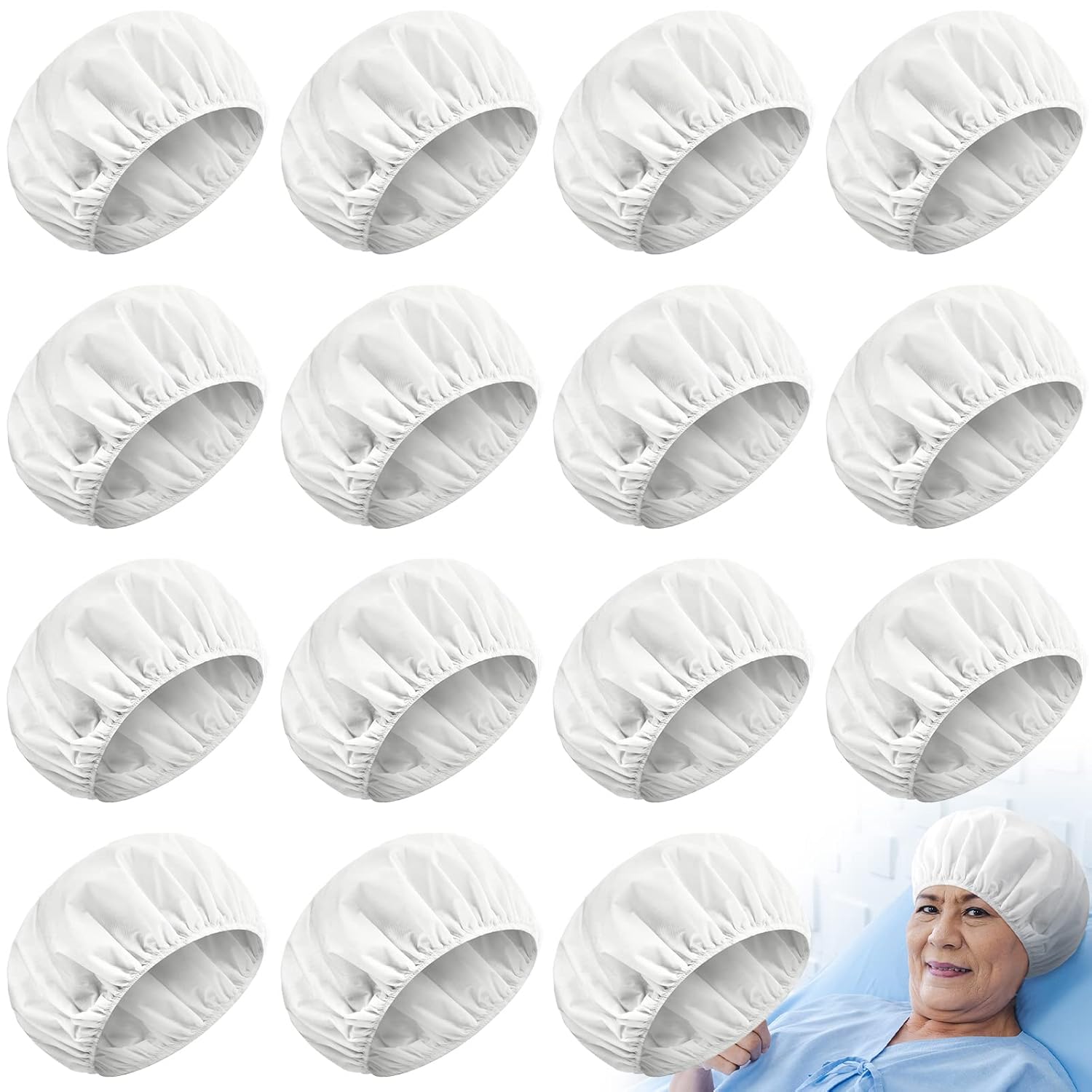 15 Pcs Waterless Shampoo Caps for Women Bedridden Patients