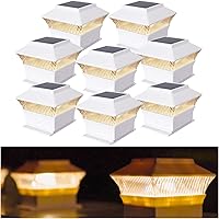 Vista 15 de Luces solares modernas para tapa de poste #2 (se adapta al poste de 4 x 4, nominal 5 x 5), 50 lúmenes con tres opciones de temperatura de color, luz
