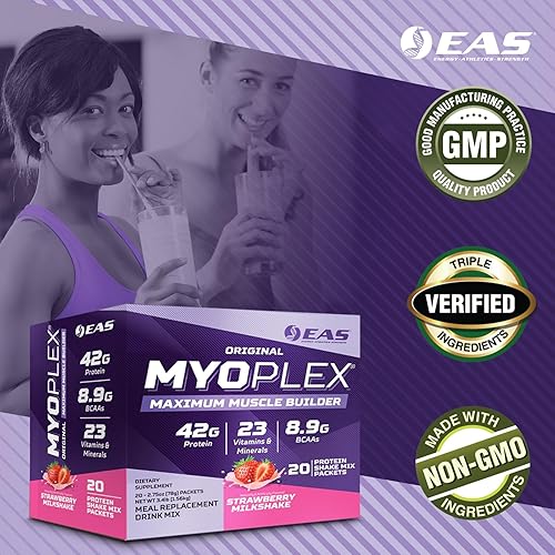Miniatura 4 de Experimental & Applied Sciences Original Myoplex Maximum Muscle Builder  Mezcla de bebida proteica de reemplazo de comidas  Mezcla de proteínas de