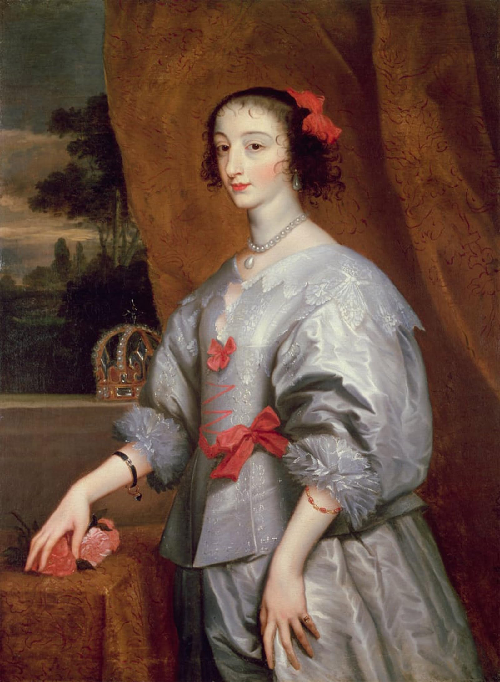 SERENDIPITP Aesthetic Poster Photo Wall Print Retro Picture Queen Henrietta Maria by Van Dyck Modern Wall Artwork for Home Decor 60x90cm