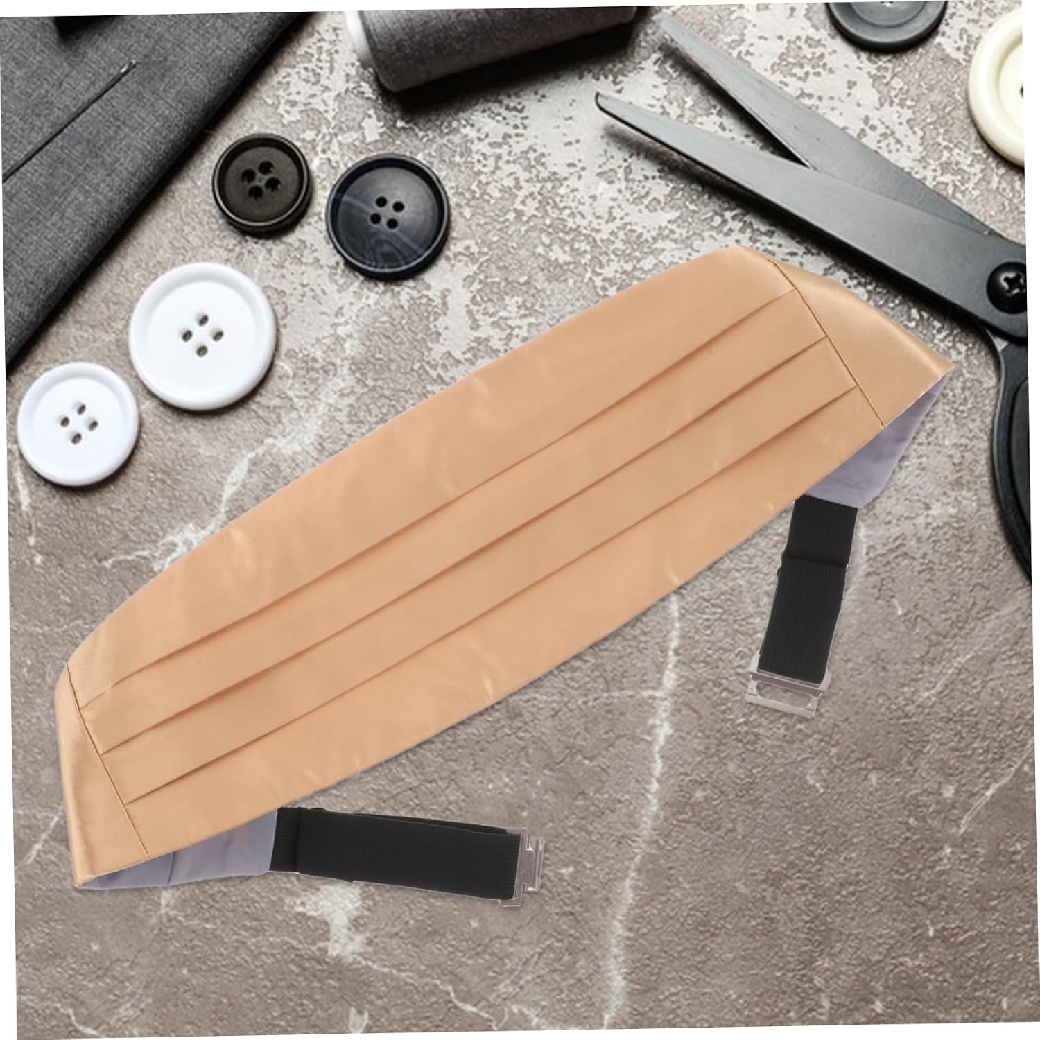 Ipetboom Satin Cummerbund for Men Adjustable Formal Waistband Pre-tied Bow Tie Pocket for Weddings Parties and Tuxedos