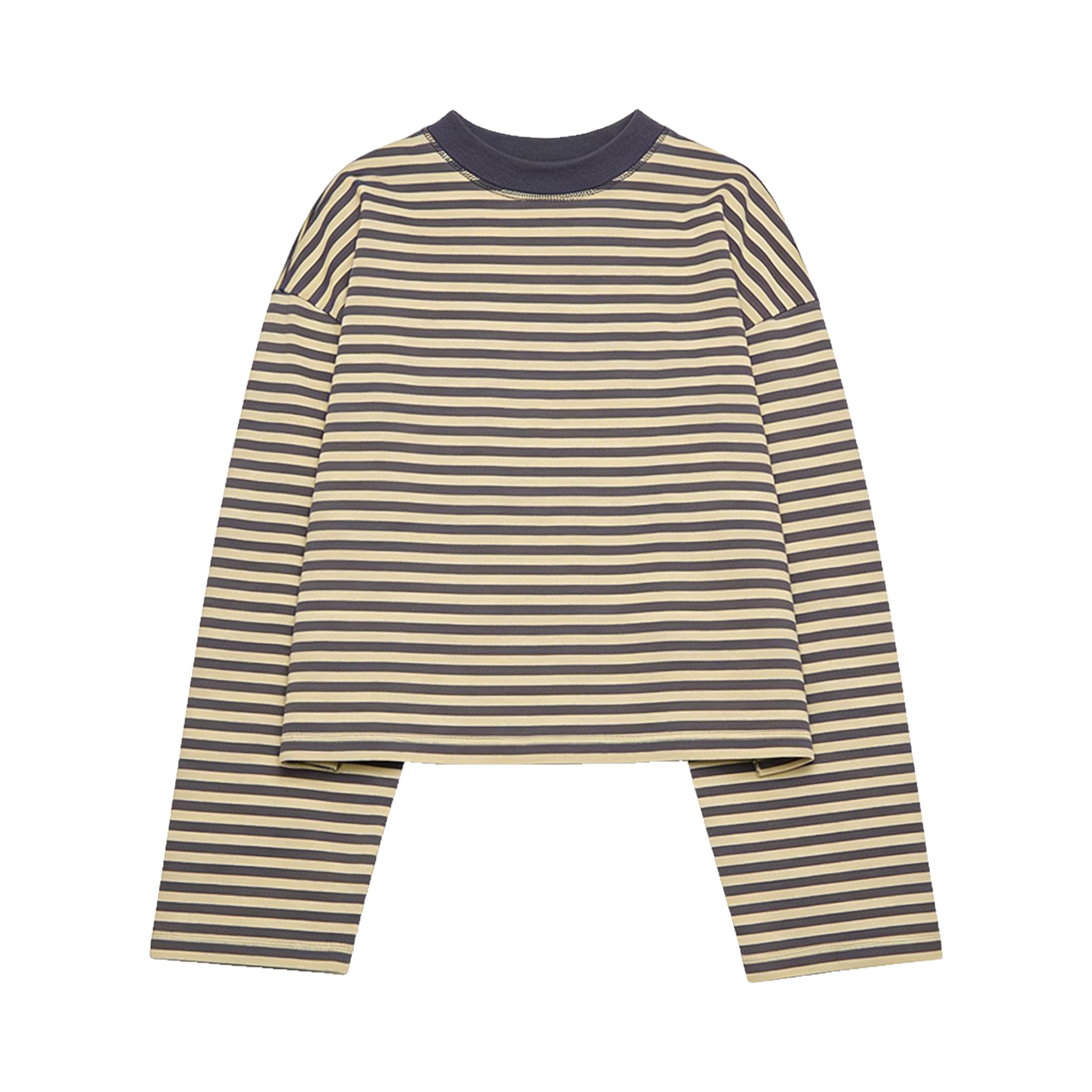 Photo 1 of **Different color - See Live Clerk Photos**
Y2k Womens Striped Tee Shirt Long Sleeve Crop Top Drop Shoulder Stripe Cropped Sweaters Sweatshirt Fairy Grunge Streetwear