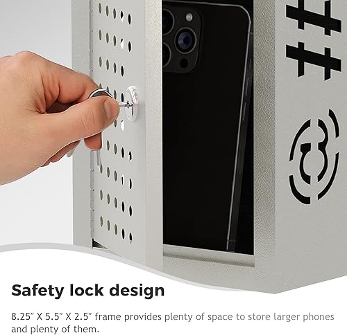 Miniatura 7 de OSKIE Caja de tiempo de inactividad para teléfono almacenamiento con cerradura para teléfono inteligente para el hogar y la oficina, organizador de