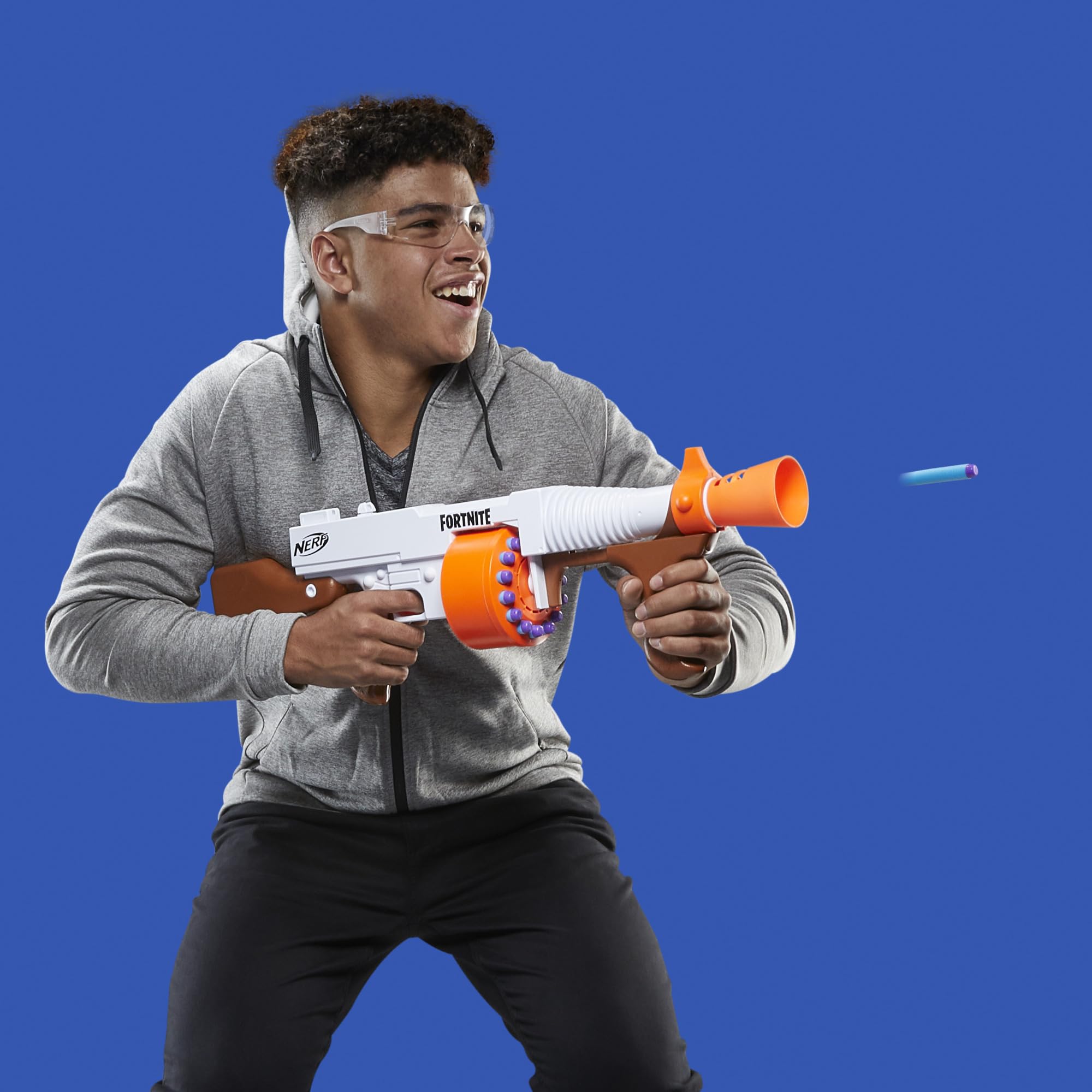 Nerf Fortnite DG Dart Blaster - 15-Dart Rotating Drum, Pump Action