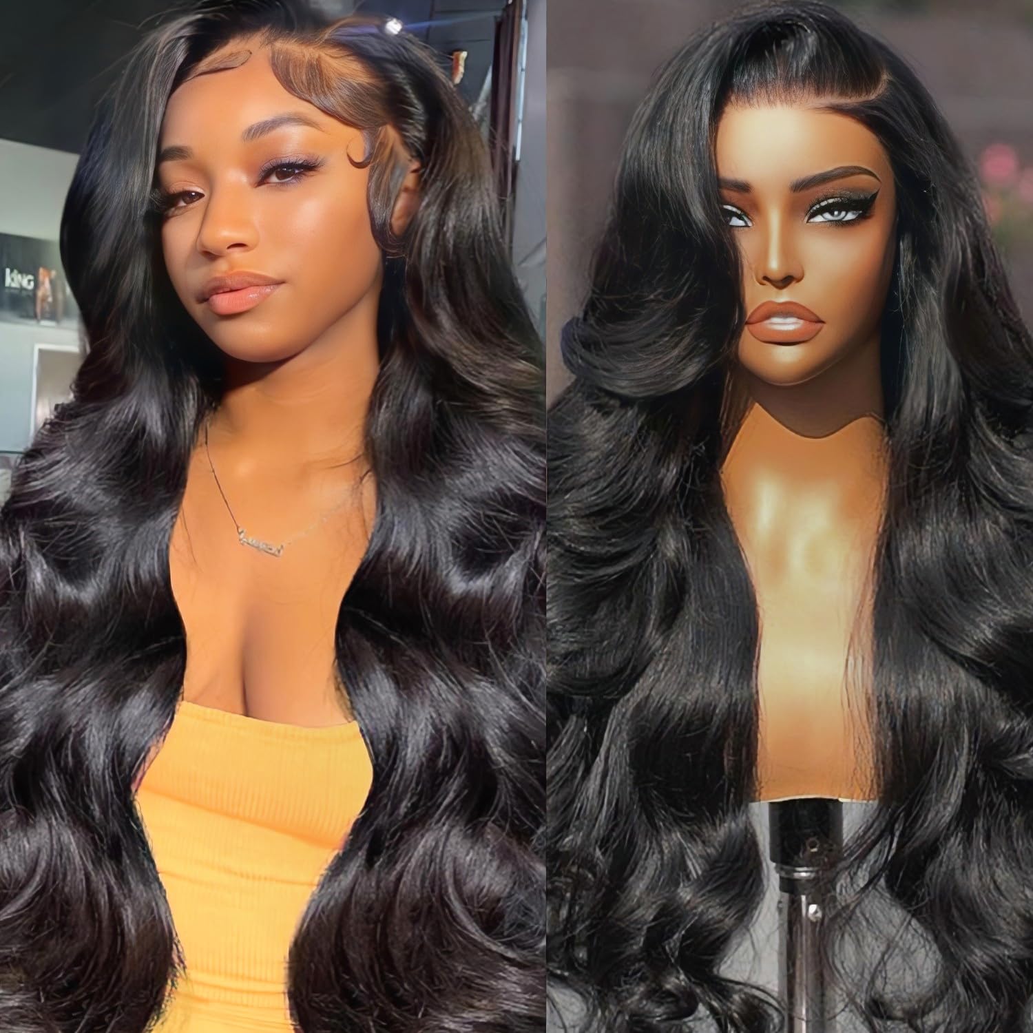 PYY 13×4 HD Lace Front Wig Human Hair, Body Wave Wig with Pre-Plucked Natural Hairline, 200 Density, Raw Human Hair Soft, Full, Glueless Wig for Women, 28 Inch Natural Color PYY 13×4 HD Lace Front Wig Human Hair, Body Wave Wig with Pre-Plucked Natural Hairline, 200 Density, Raw Human Hair Soft, Full, Glueless Wig for Women, 28 Inch Natural Color
