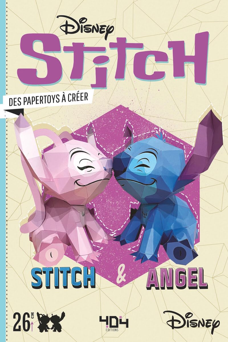 Papertoy Disney - Stitch et Angel: Des papertoys à créer