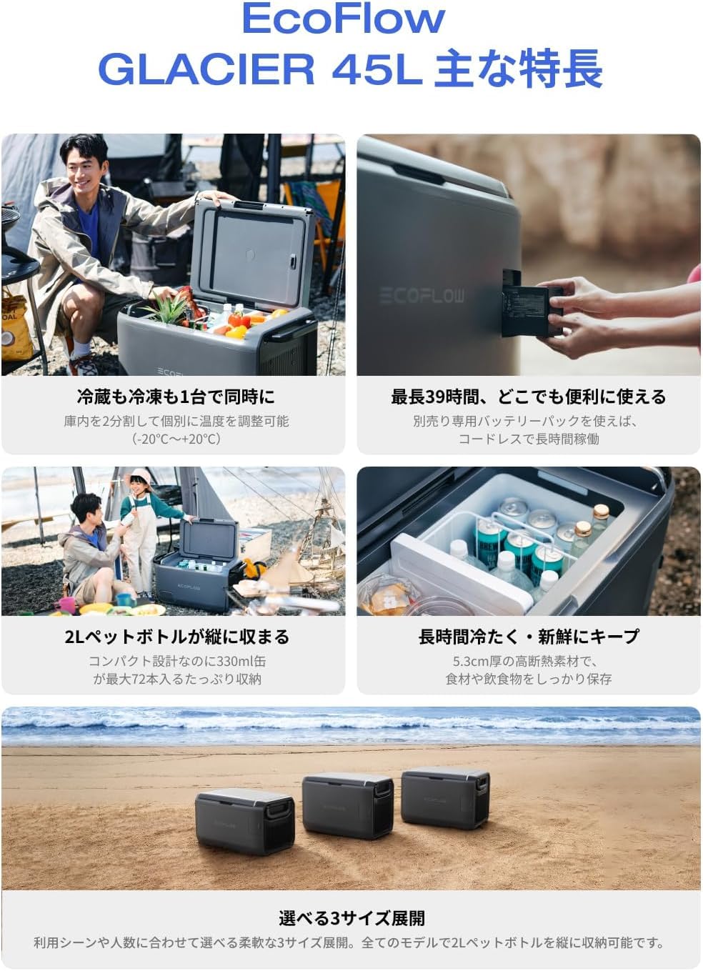 Amazon | EcoFlow WAVE 3 ポータブルエアコン（バッテリー付き） +