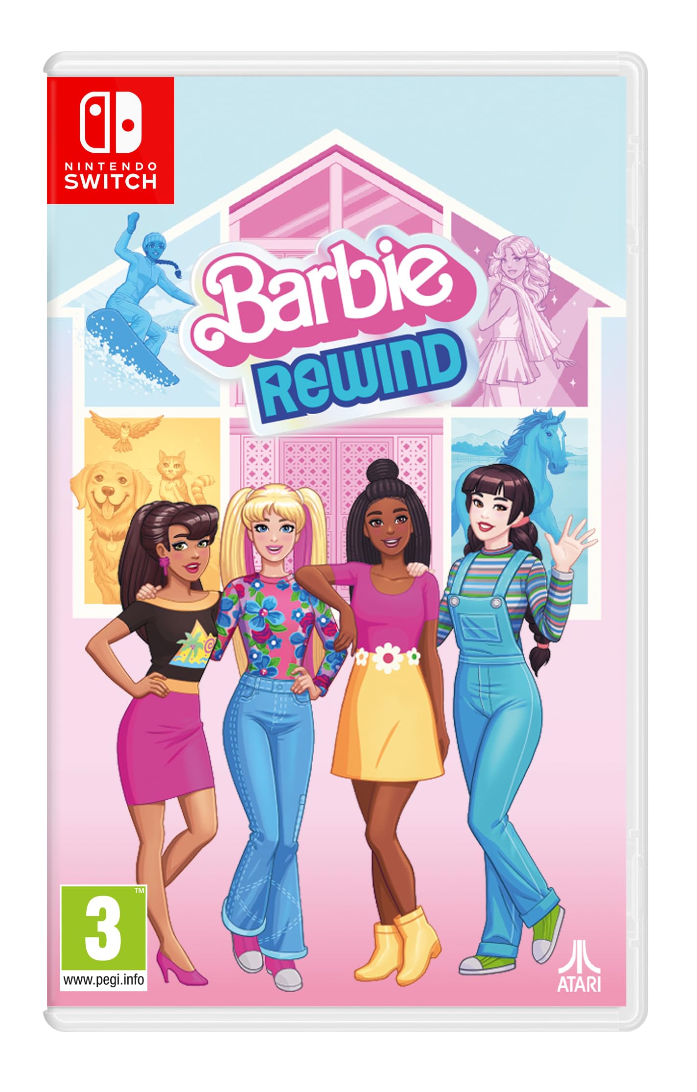 Nintendo Pink/Blue Barbie Rewind Switch