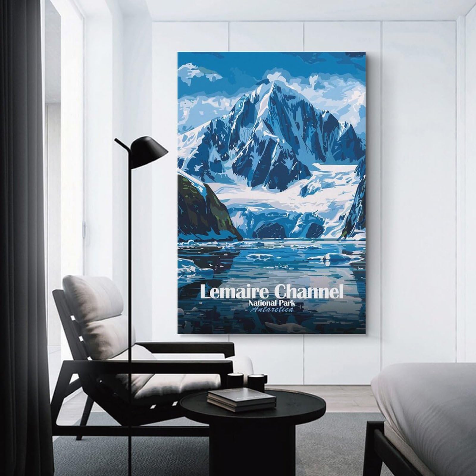 Junmoney Lemaire Channel National Park Antarctica Home Decor Wall Art, 08x12inch(20x30cm), for Lounge, Bedroom Or Personal Spaces, Gift Idea for Housewarming And Birthdays