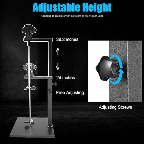 Miniatura 3 de Mezclador neumático de pintura de 14HP de 5 galones,Mezclador neumático de pintura de acero inoxidable masilla mezcladora de hormigón con