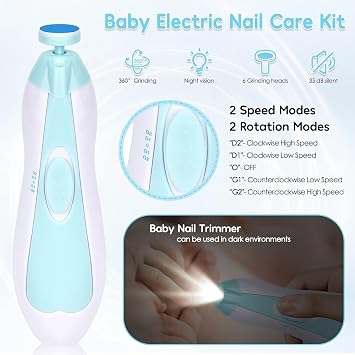 Baby Healthcare and Grooming Kit, Portable Baby Safety Care Set, Baby Essentials kit for Newborn (Blue 20 in 1)