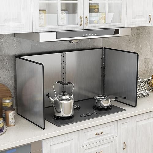 Miniatura 5 de Protector contra salpicaduras de aceite, protector de cocción antisalpicaduras, pantalla de salpicaduras para sartén, protector de salpicaduras para