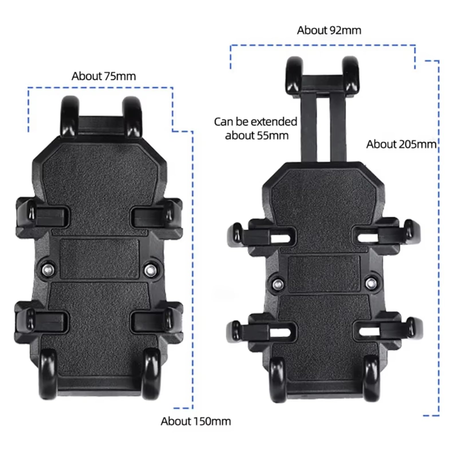 Supporto Per Telefono Moto Supporto Telefono Cellulare In Lega Manubrio Motocicletta Supporto Bicicletta Elettrica GPS Supporto Ammortizzatore(Mirror shock)