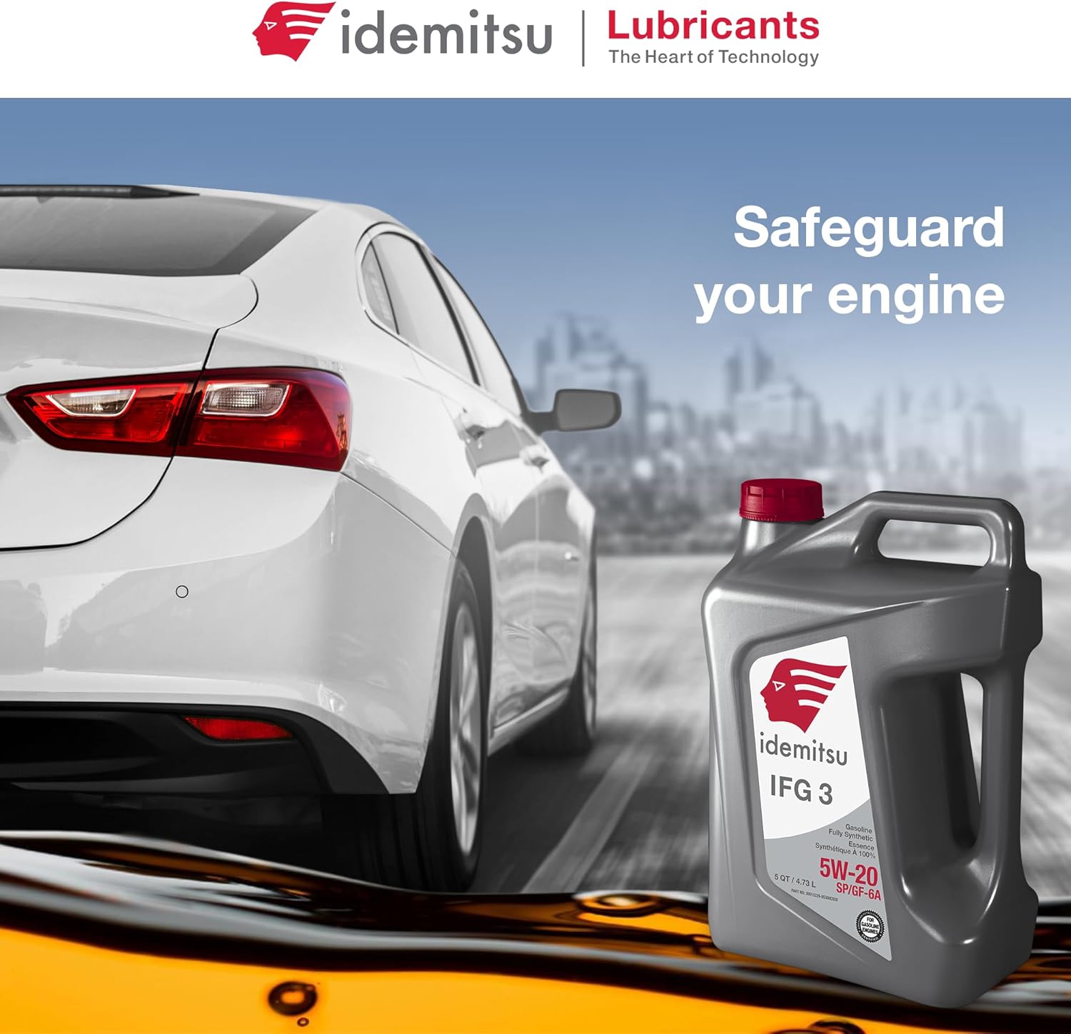 Idemitsu 5W-20 Full Synthetic Oil - IFG3 5W20 SP/GF-6A SAE Engine Car Motor Oil – 5 Quart, Case of 4 | Precision Engineered for Maximum Efficiency and Protection - Image 3