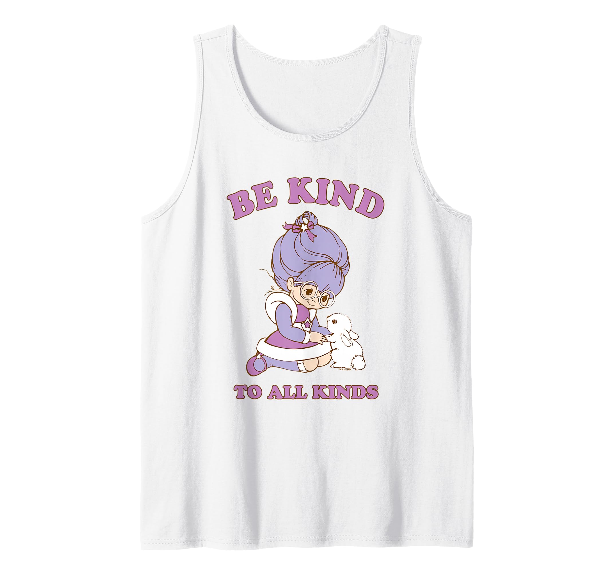 Rainbow Brite Be Kind To All Kinds Shy Violet & Bunny Tank Top