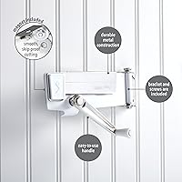 Vista 5 de Swing-A-Way - Abridor de latas de pared con imán, 1 unidad, blanco