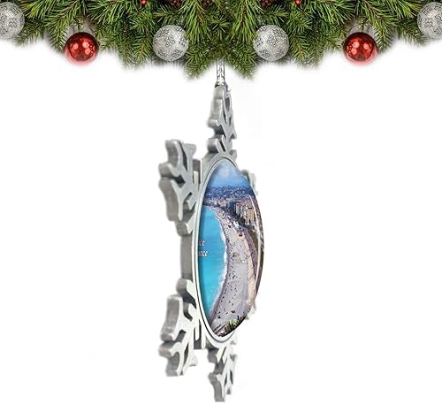Miniatura 2 de Francia Bonito Adorno de Navidad Decoración Árbol Cristal Metal Recuerdo Regalo