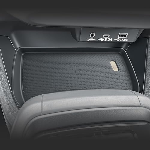 BIBIBO 2025 2026 Alfombrillas de Carga Inalámbrica para la Consola Central de Crosstrek para Subaru Crosstrek 2023-2026 y Alfombrillas de Inserción