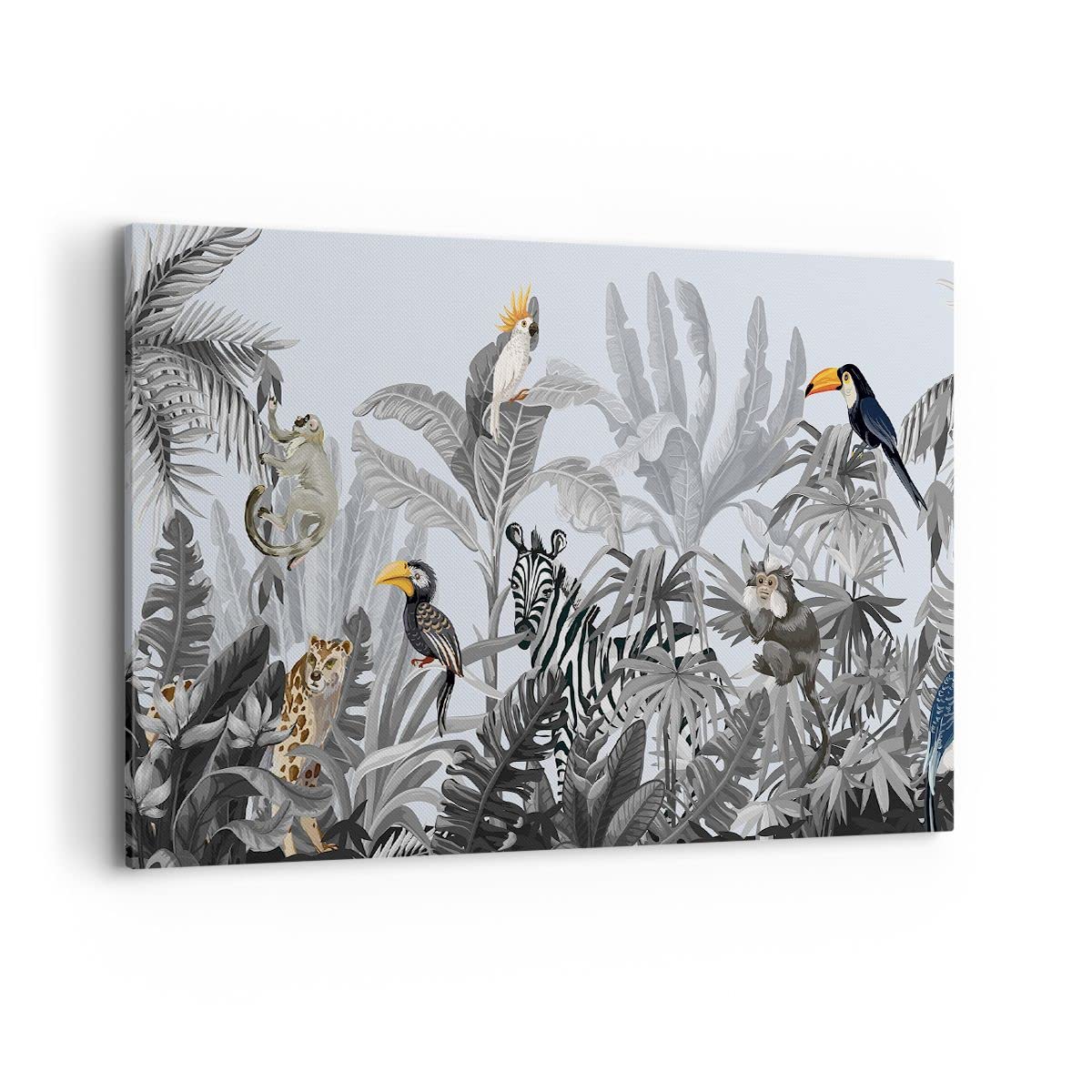Stampa Su Tela Aquila Che Si Tuffa - Quadro Animali Extra Large 101x76 Cm - Decorazione Parete Casa Soggiorno - Tela Tesa Su Telaio 18 Mm - 2