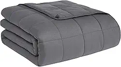 CuteKing Cobertor pesado para adultos (6,8 kg, 122 x 183 cm, completo, cinza) cobertor pesado para 63,5 a 68 kg, cobertor pesado para resfriamento e aquecimento com contas de vidro premium, cobertor