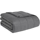 CuteKing Weighted Blanket for Adults (15lbs, 48'x72', Full, Grey) Heavy Blanket for 140-150lbs, Weighted Blanket for Cooling & Heating with Premium Glass Beads, Soft Thick Blanket for Adult All-S 01-grey 48''x72''-15lbs