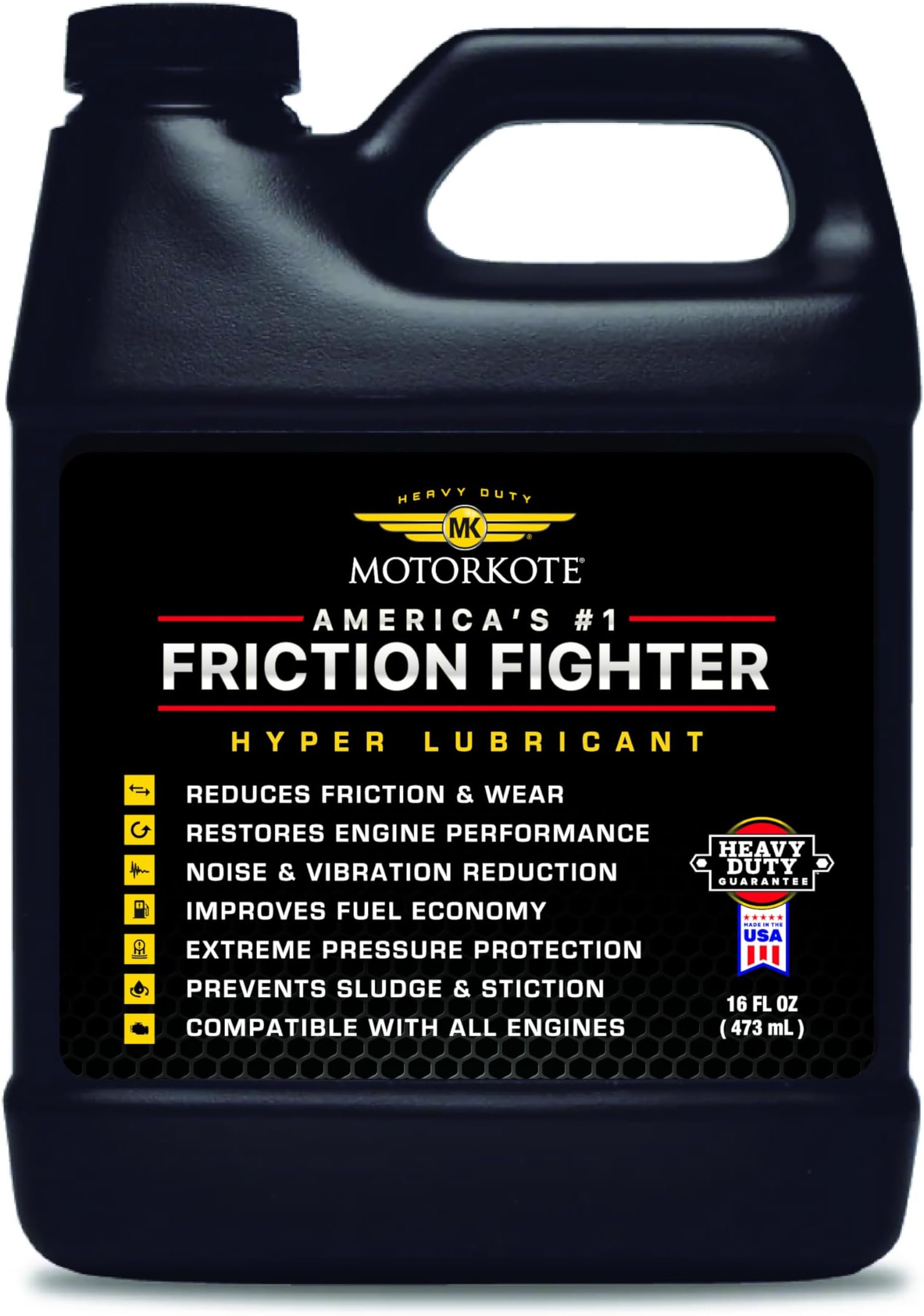 Motorkote Hyper Lubricant Engine Treatment, MK-HL16-06, 16-Ounce, Single