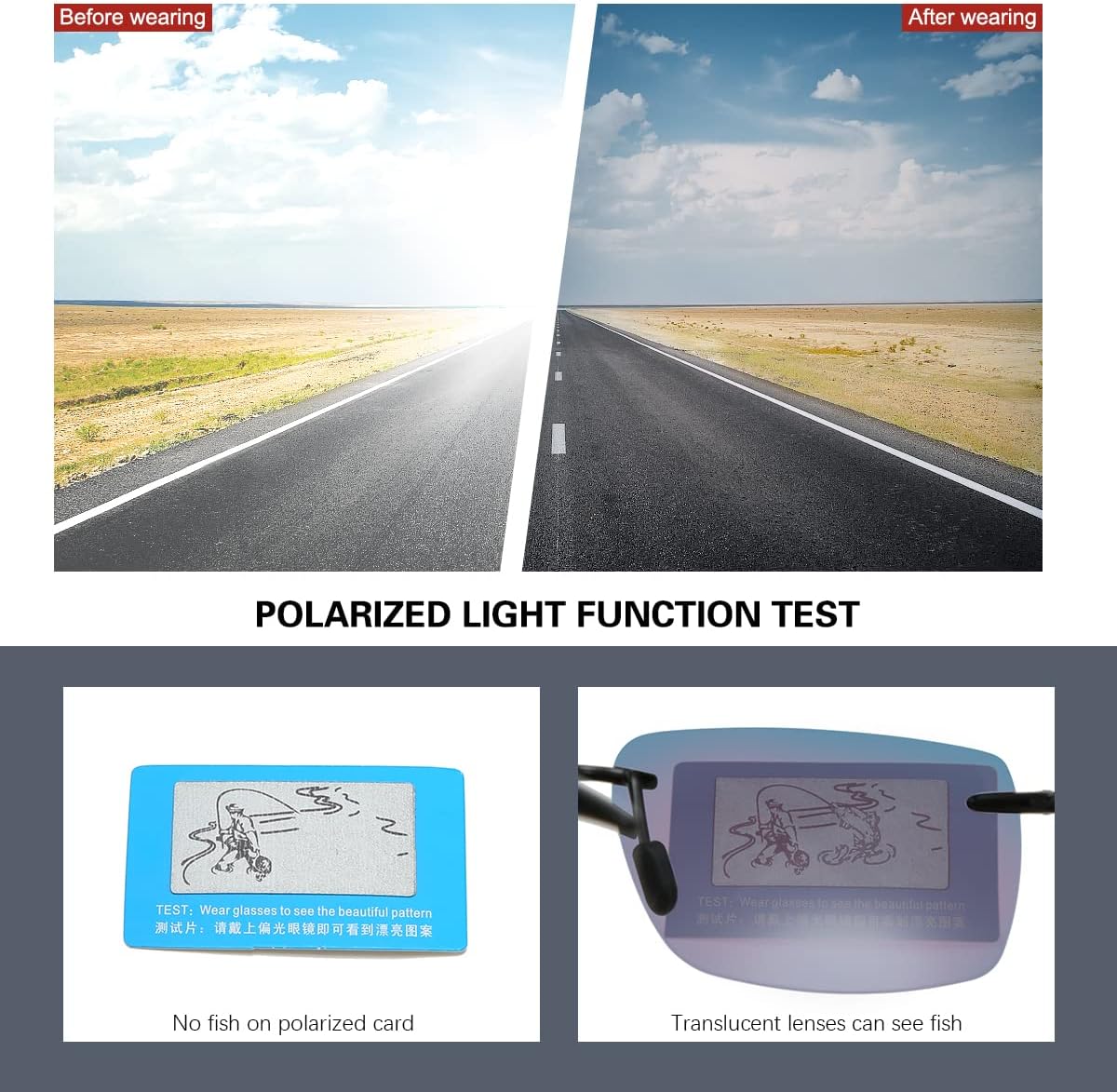 Mens Sunglasses Polarized Frameless z87 Safety Sun Glasses For Women UV400 Anti Glare Mirror Mztrix Bex Sunglasses - Image 6