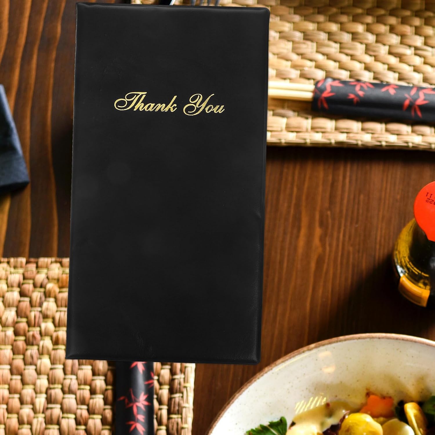 Zerodeko Guest Check Card Holder for Restaurants Menu Display Folder Multi-Functional Server Note Pads for Bill Presentation Professional Check Presenters for Waitstaff