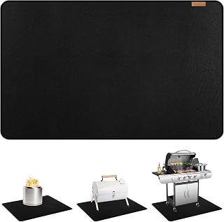 Grill Mat for Deck, Under Grill Floor Protector, 76 x 40 Inch