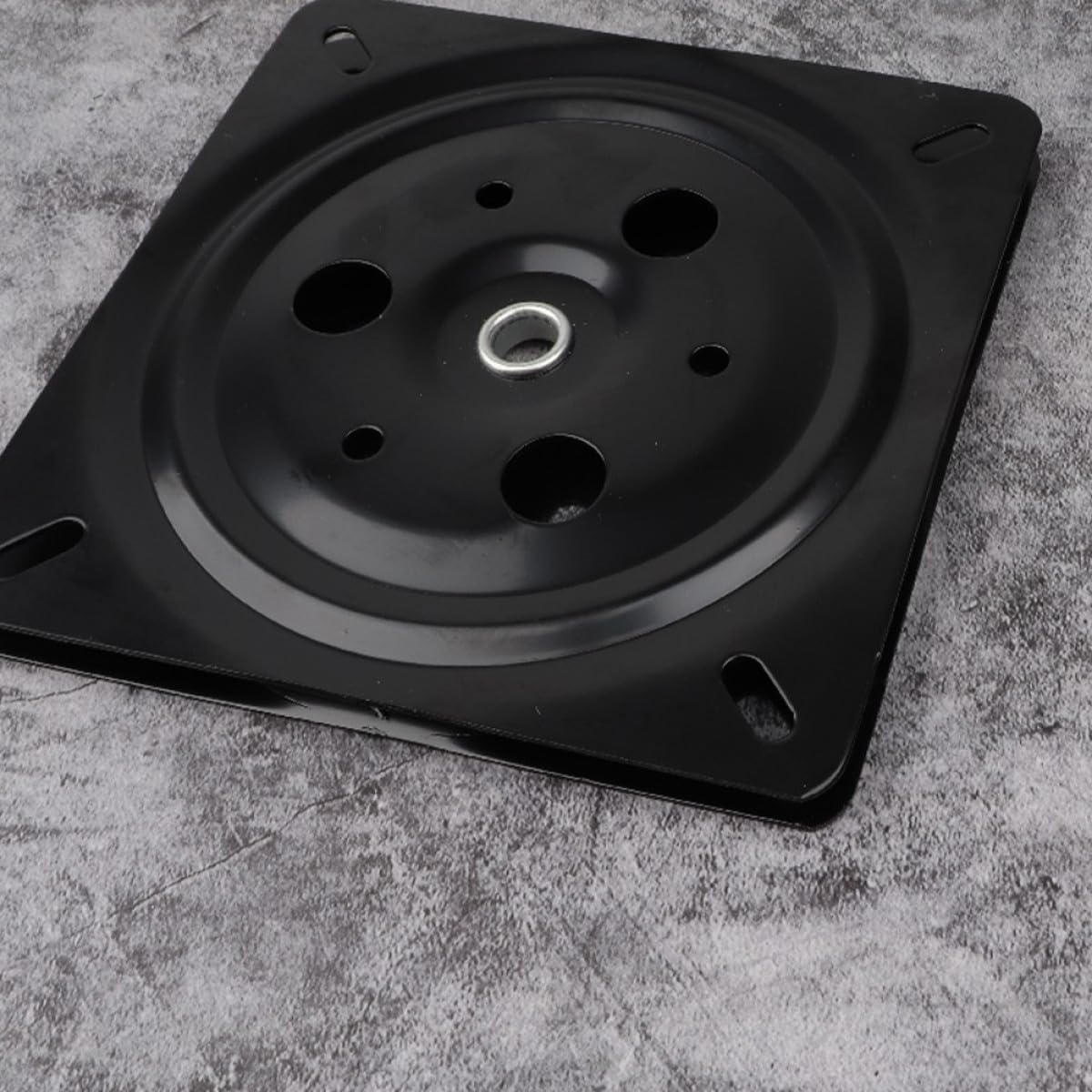 DECHOUS Plateau Pivotant Carré en Acier Laminé à Froid, Rotation 360 Degrés