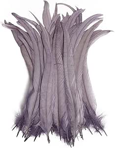 50 Piume Di Coda Di Gallo Naturali THARAHT - Mix Colori 30-35cm, Per Decorazioni Fai Da Te, Matrimoni, Centrotavola, Mascherate