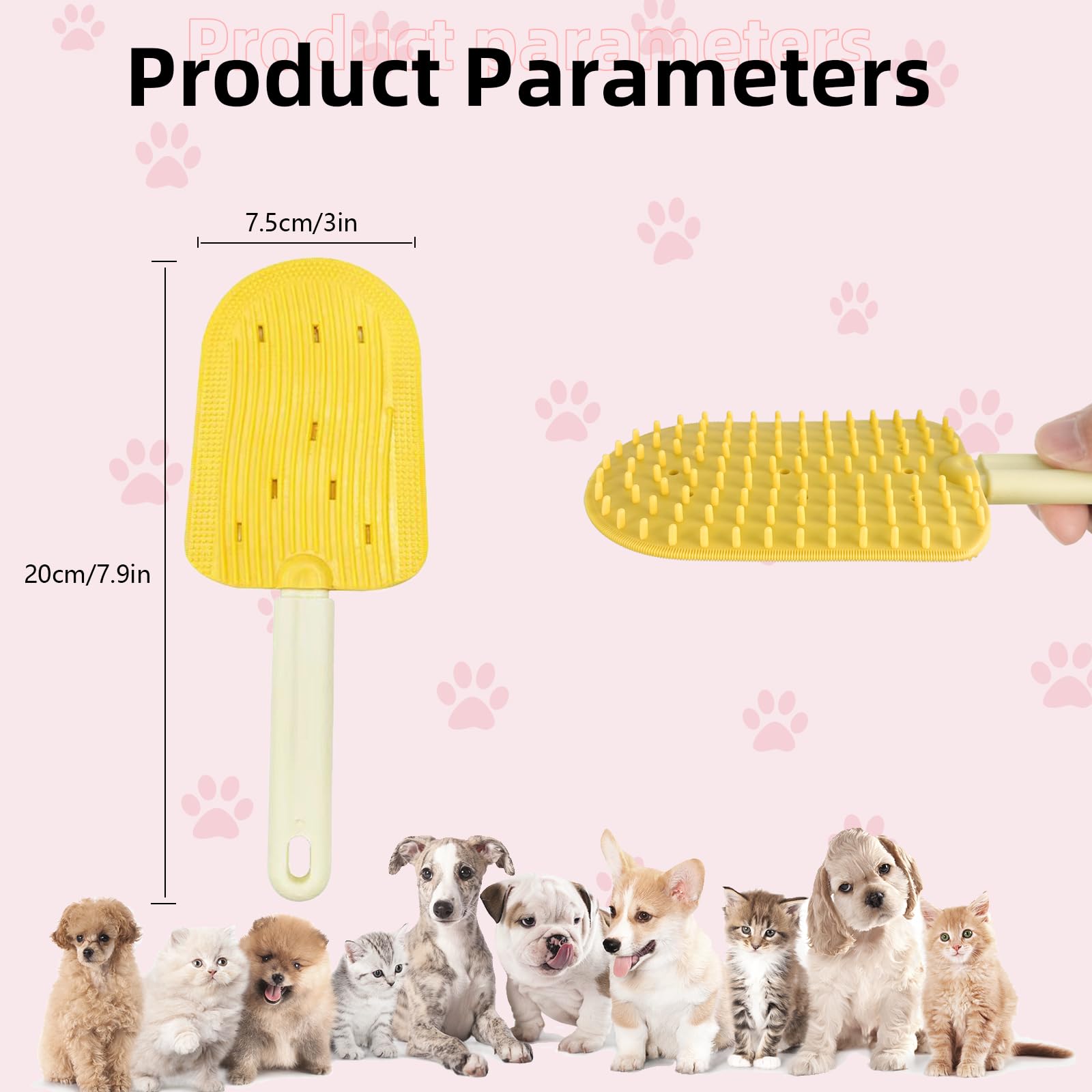 Cat Silicone Bristles (Yellow) - Image 2