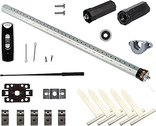 jarolift Wellenset SW40 Universal-Funk-Motor für alle Rollladenkästen bis 120 cm, Komplettset Rollladen-Welle Achtkant