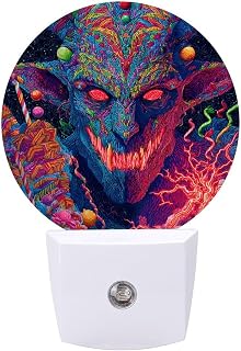 Christmas Krampus Devil Night Light LED Night Lights Plug Into Wall 11.2x5x7.5cm