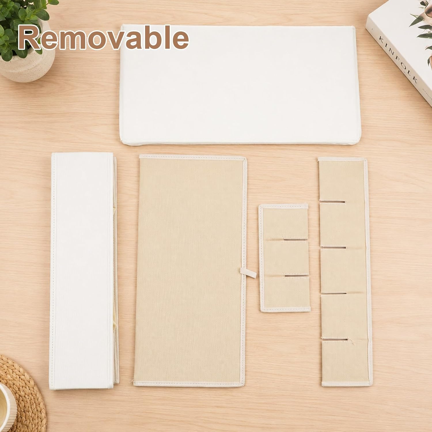 Tie Organizer Dividers Box, Tie Storage Organizer Bins with 15 Compartments DrawerOrganizer, Closet Drawer Organizers Linen Closet Organizers Storage Box for Men Scarf Necktie Home Wall Closets