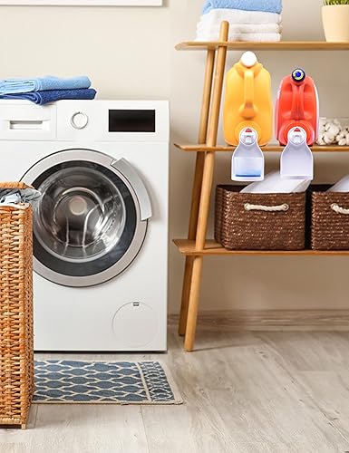 Miniatura 2 de Portavasos de detergente para ropa sucia, colector de goteo de detergente, organizador de bandeja de líquido para suavizante de tela, dispensador de